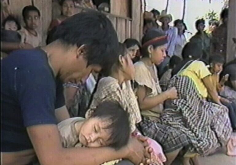 Guatemalan refugees in the Peten, Mexico, 1981.